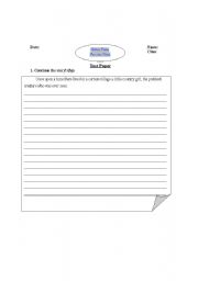 English worksheet: Actice, passive voice test paper