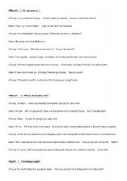 English Worksheet: English Dialogues