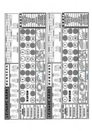 English Worksheet: LEISURE CARD 4/7