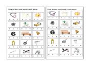 English Worksheet: short vowel review