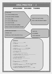 English Worksheet: ORAL PRACTICE