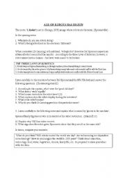 English worksheet: I, Robot