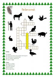 English worksheet: The farm animals