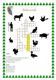 English Worksheet: The farm animals