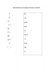 English Worksheet: Match the items on the right to the items on the left.