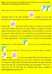 English worksheet: Human Feelings and Emotions(Part 2)