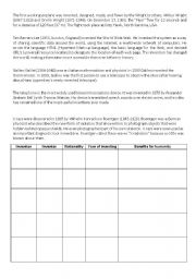 English Worksheet: inventions related words