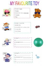 English Worksheet: my favourite toy