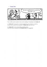 English Worksheet: phrasal verv 