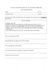 English worksheet: Travelling