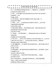 English Worksheet: Present Simple vs. Past Simple