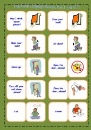 Classroom Language Domino Part 1 out of 3