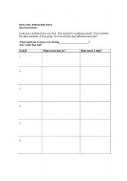 English worksheet: Dealing with Emotions