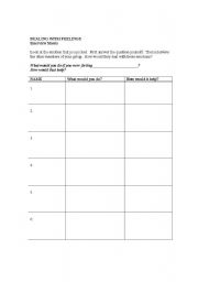 English Worksheet: Dealing with Emotions