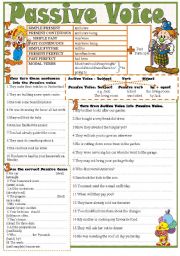 English Worksheet: Passive Voice