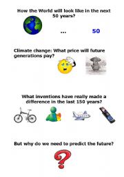 English worksheet: Future Predictions 