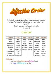 Adjective Order