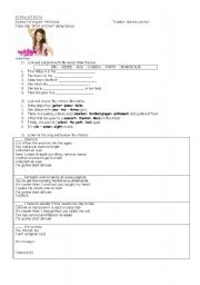 English Worksheet: videoclip activity: Start all over (Miley Cyrus)