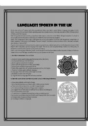 English Worksheet: Languages Spoken in the UK