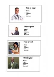 English Worksheet: Personal information worksheet - This is you!