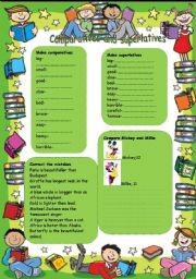 English Worksheet: Comparatives and superlatives