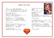 English Worksheet: Song By Madonna Miles Away