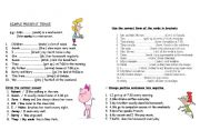 English Worksheet: simple present