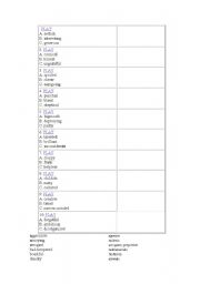English Worksheet: game