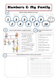 English Worksheet: Family Members