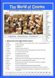 English Worksheet: the world of cinema