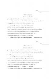 English Worksheet: 