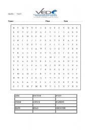 English worksheet: health 