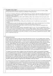 English Worksheet: music lesson
