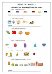 English Worksheet: what is your?