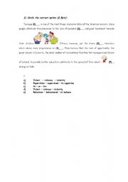 English worksheet: worksheet