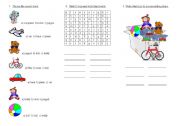 English worksheet: TOYS