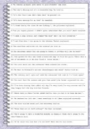 English Worksheet: Indirect Speech 2