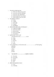 English Worksheet: Worksheet