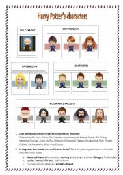 Harry Potter Reading Activity