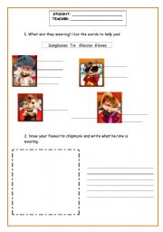 English Worksheet: video lesson - Alvin and the Chipmunks