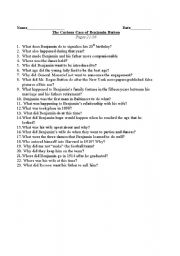 English worksheet: The Curious Case of Benjamin Button worksheet 2