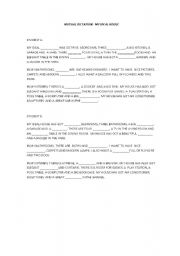 English worksheet: MUTUAL DICTATION