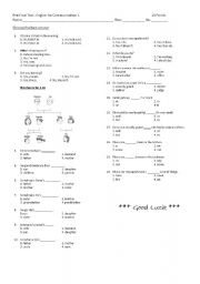 English Worksheet: Grammar