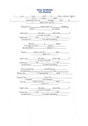 English Worksheet: still standing
