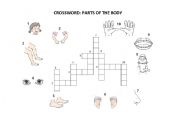 English worksheet: parts of the body crossword