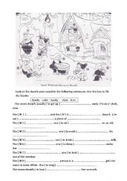 English Worksheet: snow