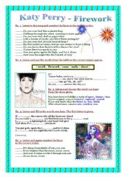 Song Roar Katy Perry - vocabulary practice - ESL worksheet by caiomachado