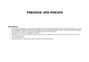 English Worksheet: PIRATES AND PIRACY