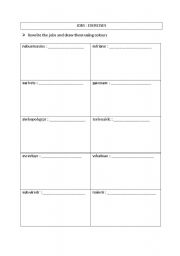 English worksheet: Jobs 