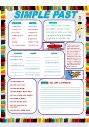 English Worksheet: SIMPLE PAST TENSE